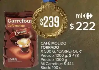 Carrefour Carrefour Café Molido Torrado x 500g oferta