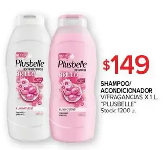 Carrefour Plusbelle Shampoo/Acondicionador V/Fragrancias x 1L oferta