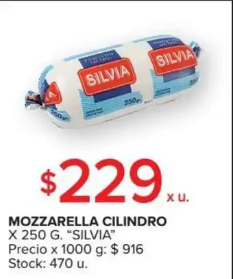 Carrefour Silvia Mozzarella Cilindro x 250g oferta