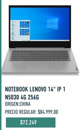 Jumbo Notebook lenovo 14" oferta