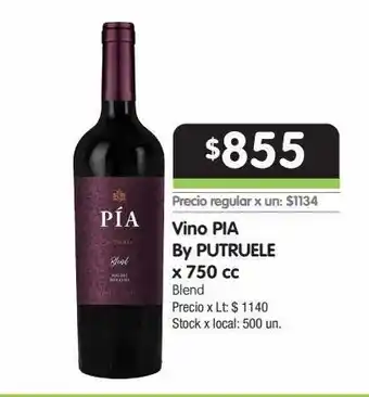 Jumbo Vino pia by putruele 750cc oferta