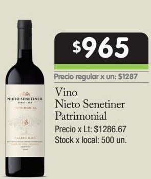 Jumbo Vino nieto senetiner oferta