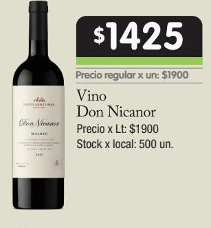 Jumbo Vino nieto senetiner oferta