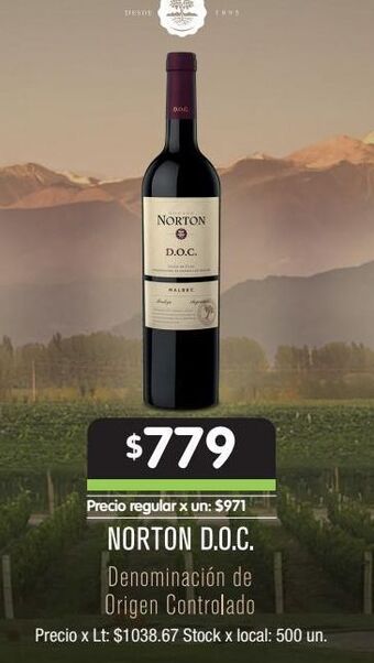 Jumbo Vino norton d.o.c. oferta