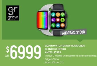 Walmart Smartwatch grow home gr26 oferta