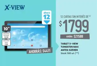 Walmart Tablet x-view oferta
