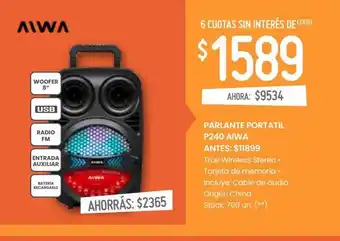 Walmart Parlante portatil oferta