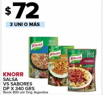 Carrefour Maxi Salsas knorr x 340g oferta