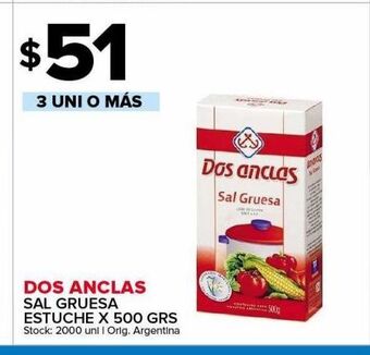 Carrefour Maxi Sal gruesa dos anclas x 500g oferta