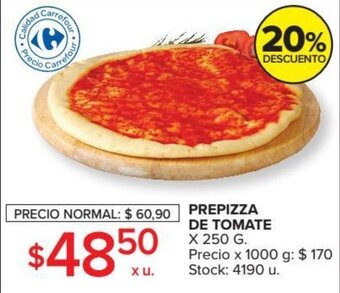 Carrefour Prepizza De Tomate x 250g oferta