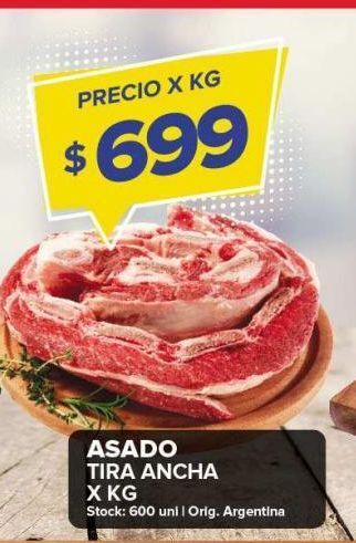 Carrefour Maxi Asado tira ancha x kg oferta