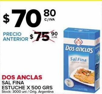 Carrefour Maxi Sal fina dos anclas x 500g oferta