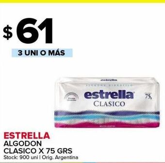 Carrefour Maxi Algodón estrella x 75g oferta