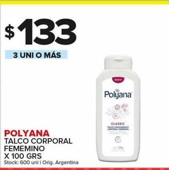 Carrefour Maxi Talco corporal polyana x 100g oferta