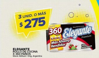 Carrefour Maxi Rollo de cocina elegante x 360 paños oferta