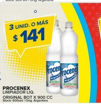 Carrefour Maxi Limpiador líquido procenex x 900cc oferta