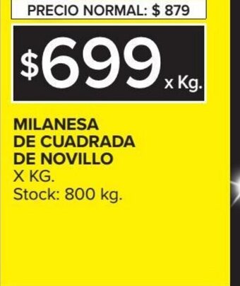 Carrefour Milanesa De Cuadrada De Novillo oferta