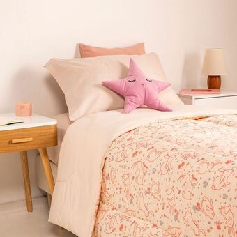 Arredo Acolchado 1 plaza reversible coneja rosa oferta