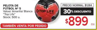 Carrefour Pelota De Fáútbol N 5 Top Life oferta