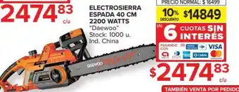 Carrefour Daewoo Electrosierra Espada 40cm 2200 Watts oferta