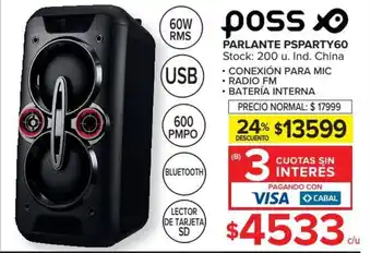 Carrefour Parlante PSParty60 oferta