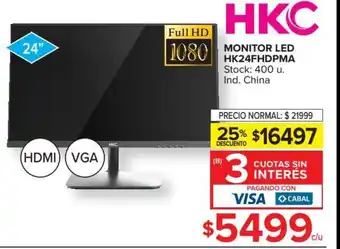 Carrefour Monitor LED HK24FHDPMA oferta