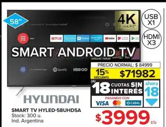 Carrefour Smart TV Hyled-58UHD5A oferta