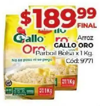 Diarco Gallo Oro Arroz Parboil Bolsa x 1 kg oferta