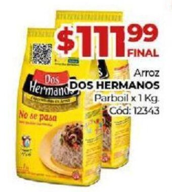 Diarco Dos Hermanos Arroz Parboil x 1 kg oferta