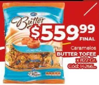 Diarco Butter Tofee Caramelos x 822 gr oferta