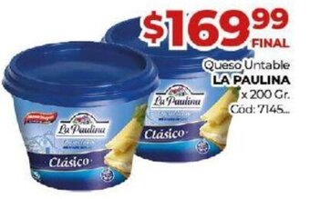Diarco La Paulina Queso Untable x 200 gr oferta