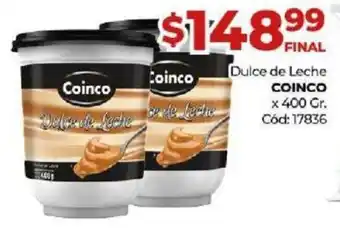 Diarco Coinco Dulce de Leche x 400 gr oferta