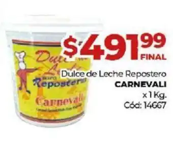 Diarco Carnevali Dulce de Leche Repostero x 1 kg oferta