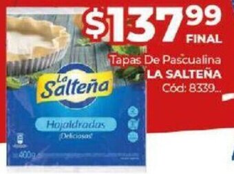 Diarco La Salteña Tapas De Pascualina oferta