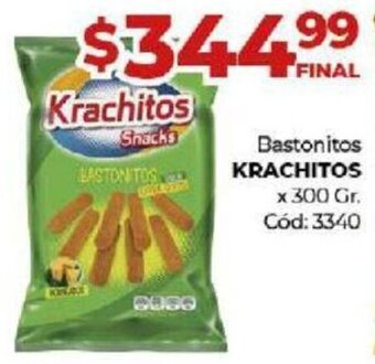 Diarco Krachitos Bastonitos x 300 gr oferta