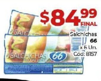Diarco 66 Salchichas x 6 un oferta