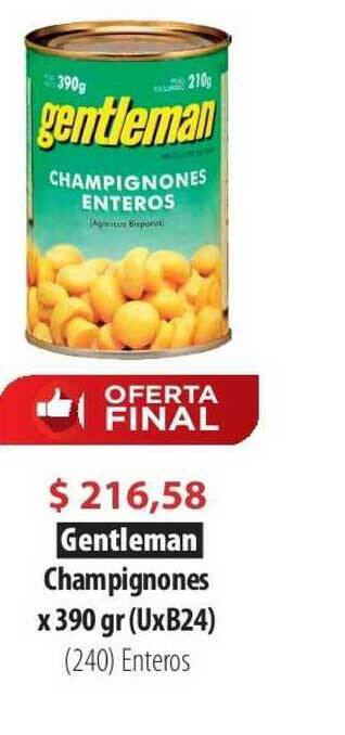 Parodi Gentleman Champignones x 390gr oferta