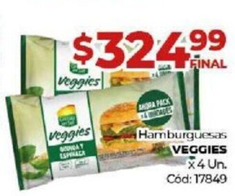 Diarco Veggies Hamburguesas x 4 un oferta