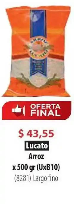 Parodi Lucato Arroz x 500gr oferta