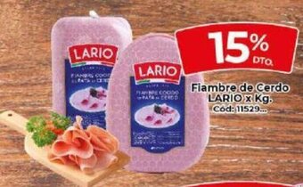 Diarco Lario Fiambre de Cerdo x kg oferta