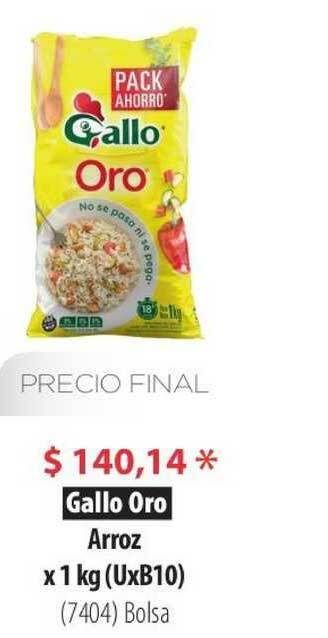 Parodi Gallo Oro Arroz x 1kg oferta