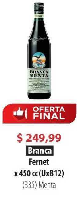Parodi Branca Fernet x 450cc oferta