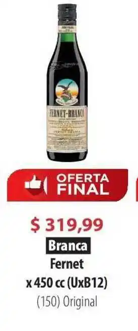 Parodi Branca Fernet X 450cc oferta