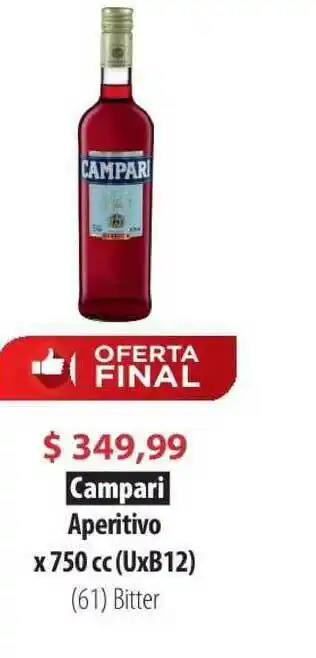 Parodi Campari Aperitivo 750cc oferta