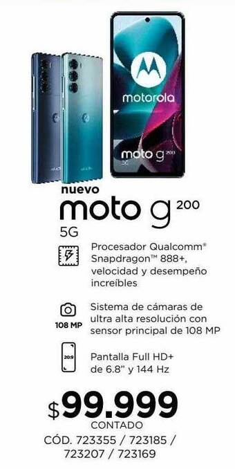 Coppel Moto G200 oferta