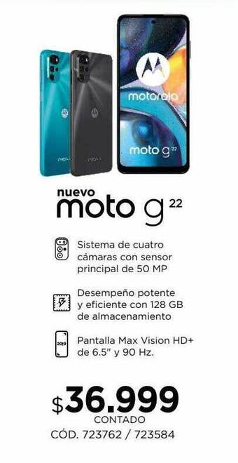 Coppel Moto G22 oferta