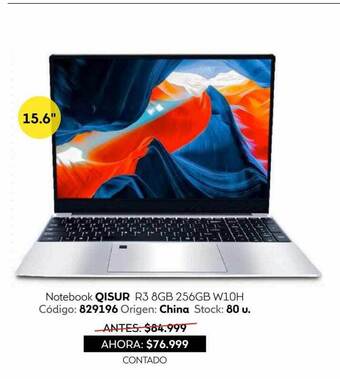 Coppel Notebook Qisur R3 8gb 256gb W10h oferta