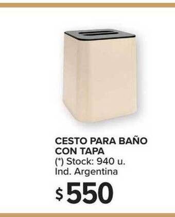 Carrefour Cesto Para Baño Con Tapa oferta