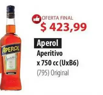 Parodi Aperol Aperitivo x 750cc oferta