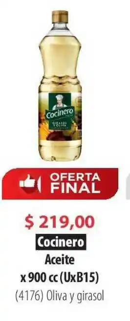 Parodi Cocinero Aceite X 900cc oferta